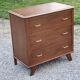 Vintage oak chest of drawers legs compass 3 drawers from the 50s