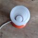 Vintage opaline white lamp