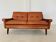Vintage Danish mid-century Svend Skipper 2 person cognac leather sofa