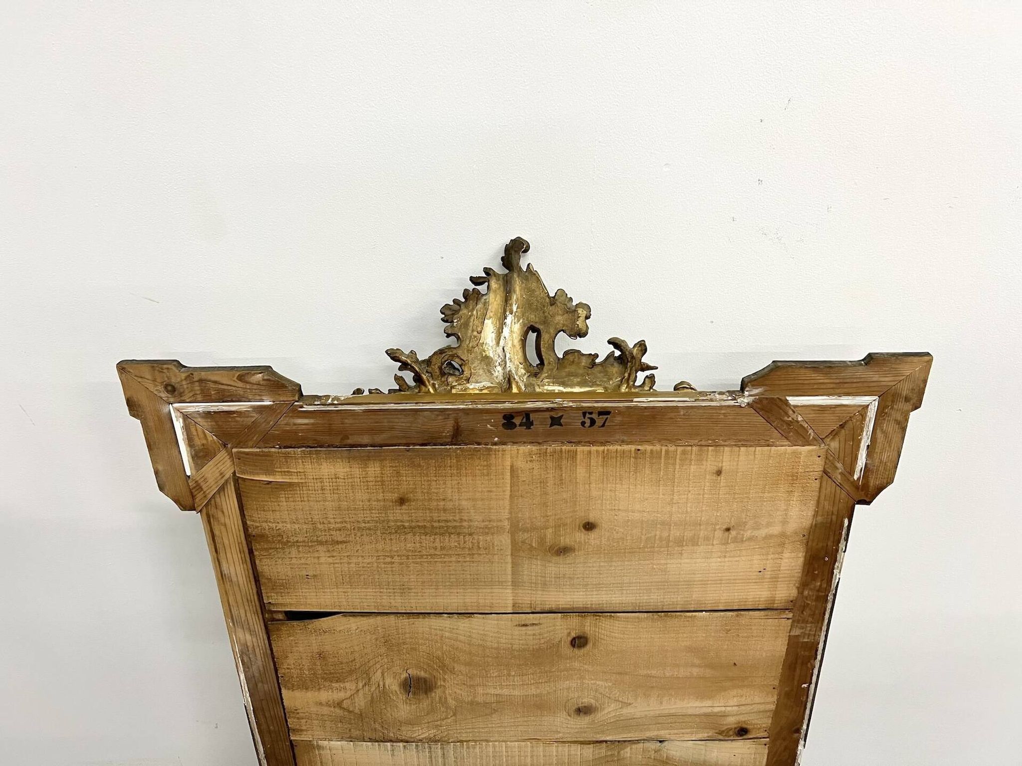 Napoleon III "rocaille" mercury mirror