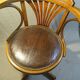 1930 wooden-curved office chair
