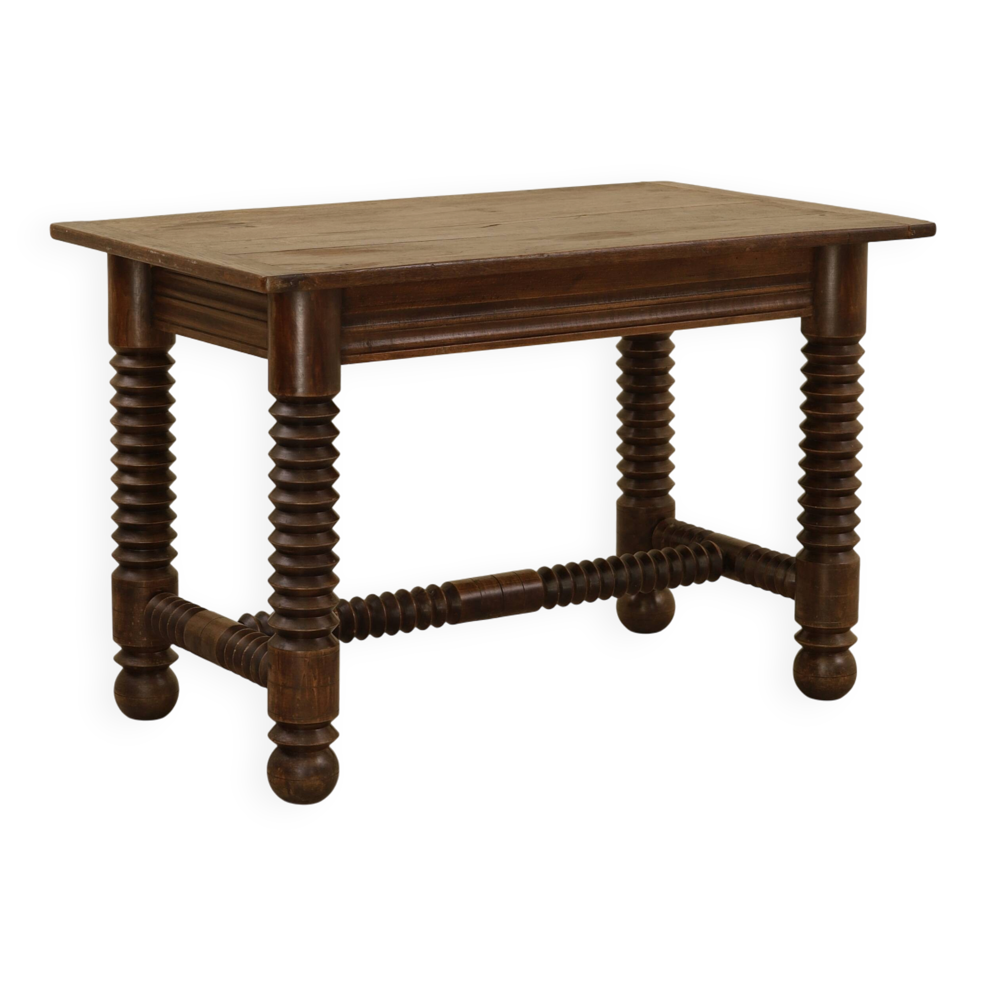 Solid wood table, France, 1940s
