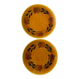 Set of 2 plates in earthenware of St Amand
