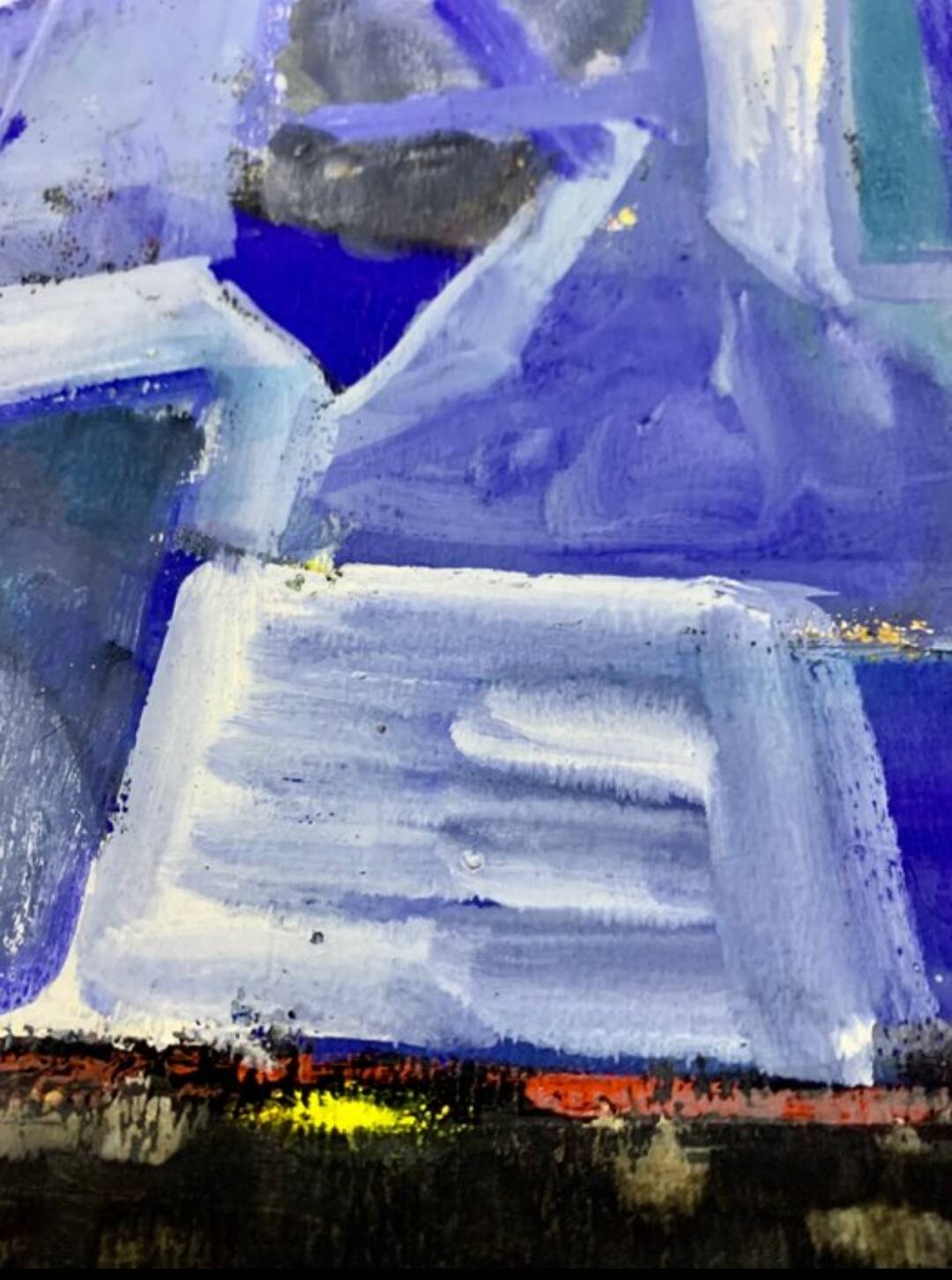Oil on abstract paper Jean-Marie Planque