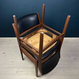 Mid-century dining chair set, Italy, 1970s