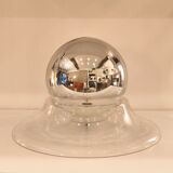 Important table lamp in glass, design by Ornella Noorda, Venini, 1970.