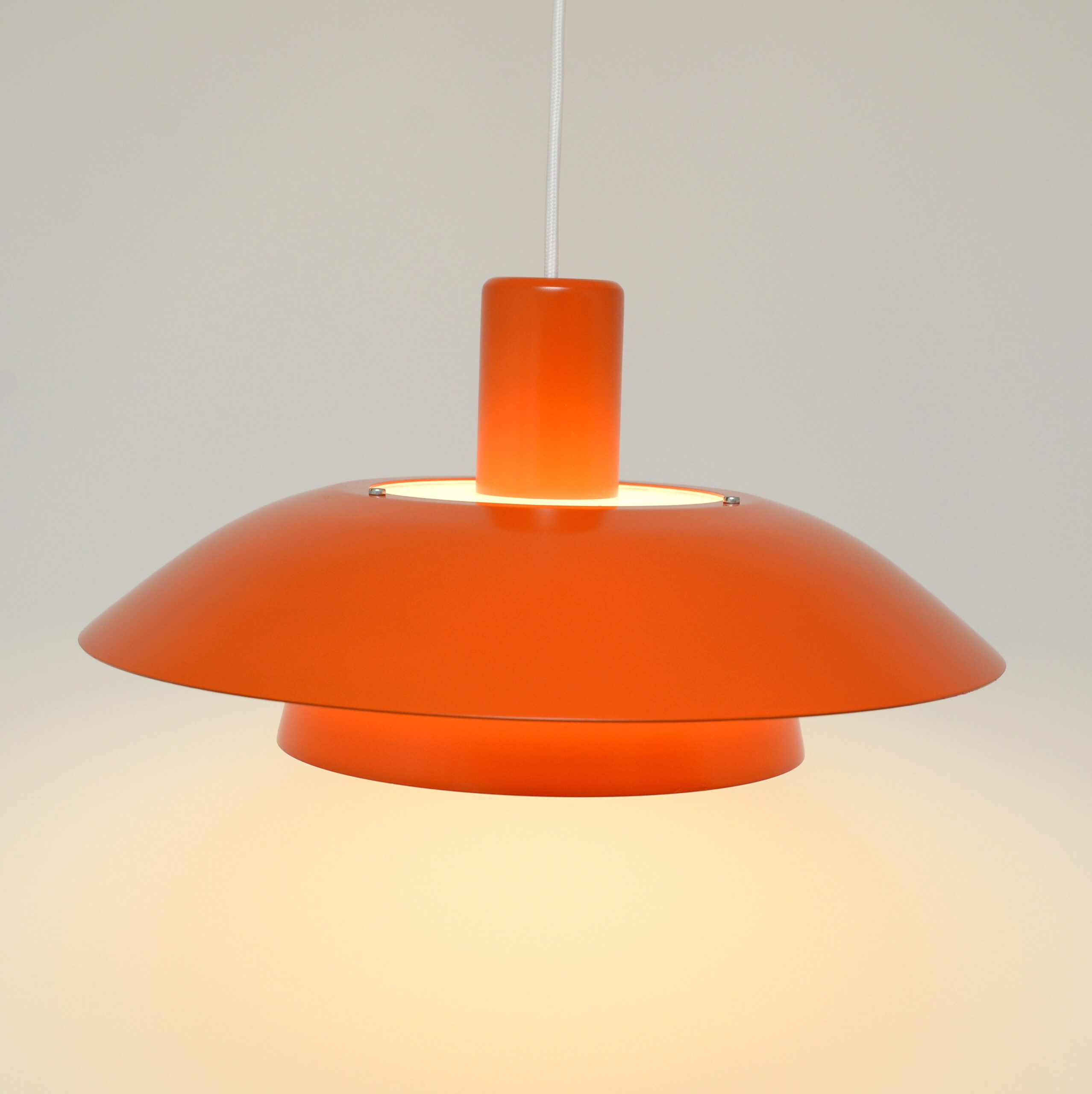 Orange vintage lamp, Denmark 1970s