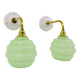 Appliques en verre de Clichy