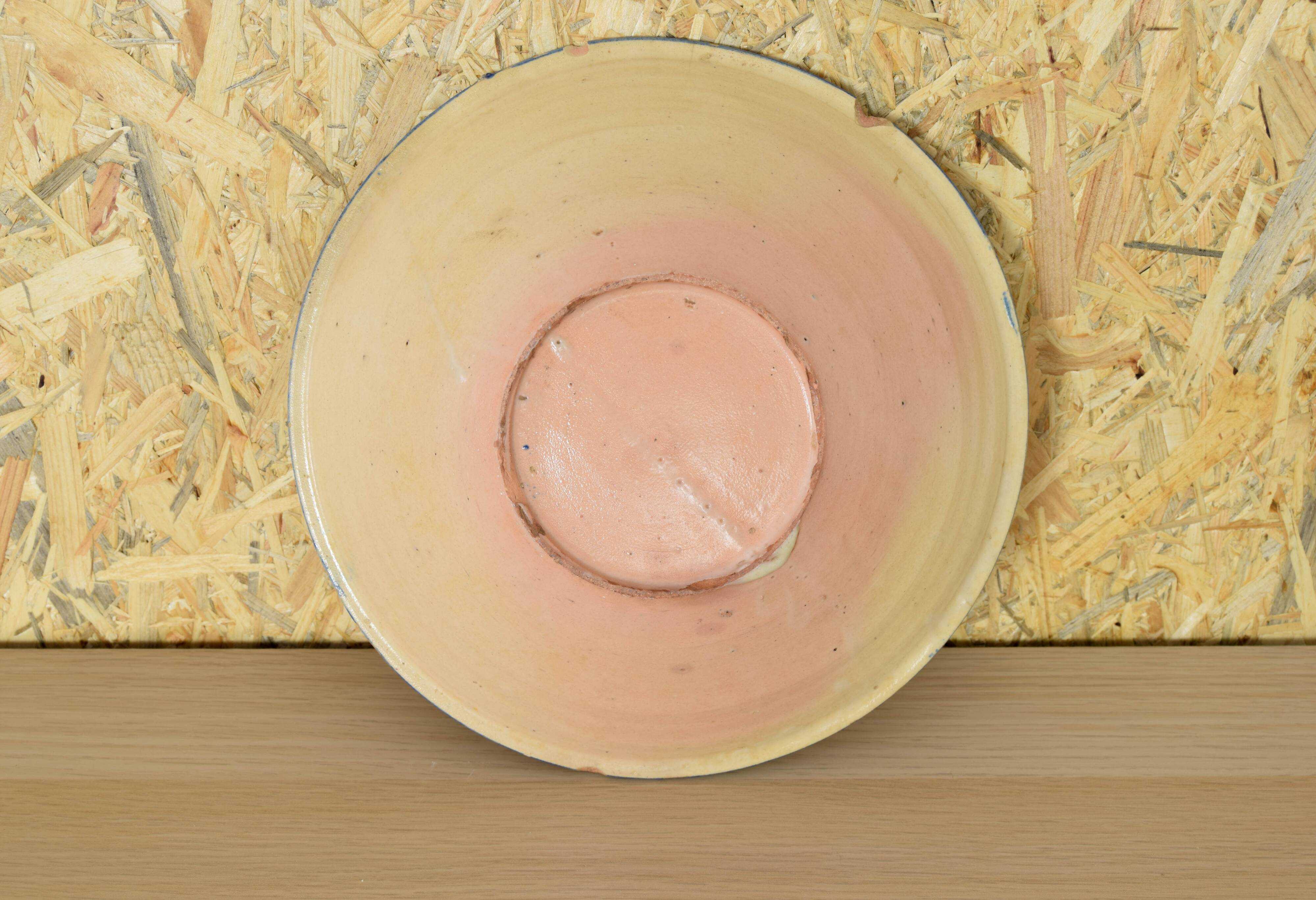 Talavera de la Reina Dish Lebrillo Parsley Ceramic from Spain XIX