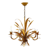 Lustre floral hollywood regency années 1970