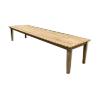 Very large oak farmhouse table