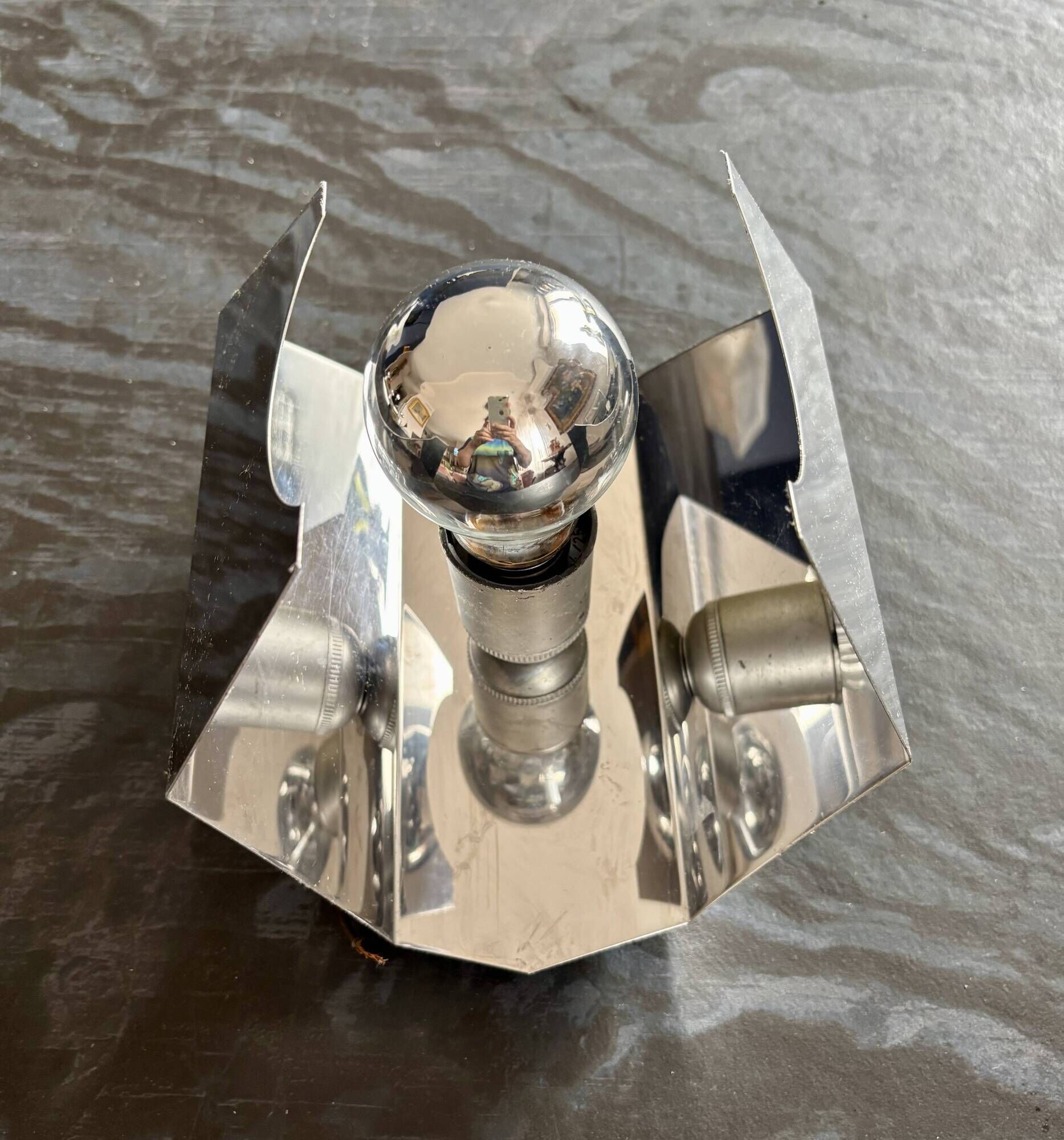 1970s Space Age style vintage wall light