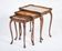 Vintage Nesting Tables with Rattan and Glass Top by Jason Møbler, 1960s, Set of 3