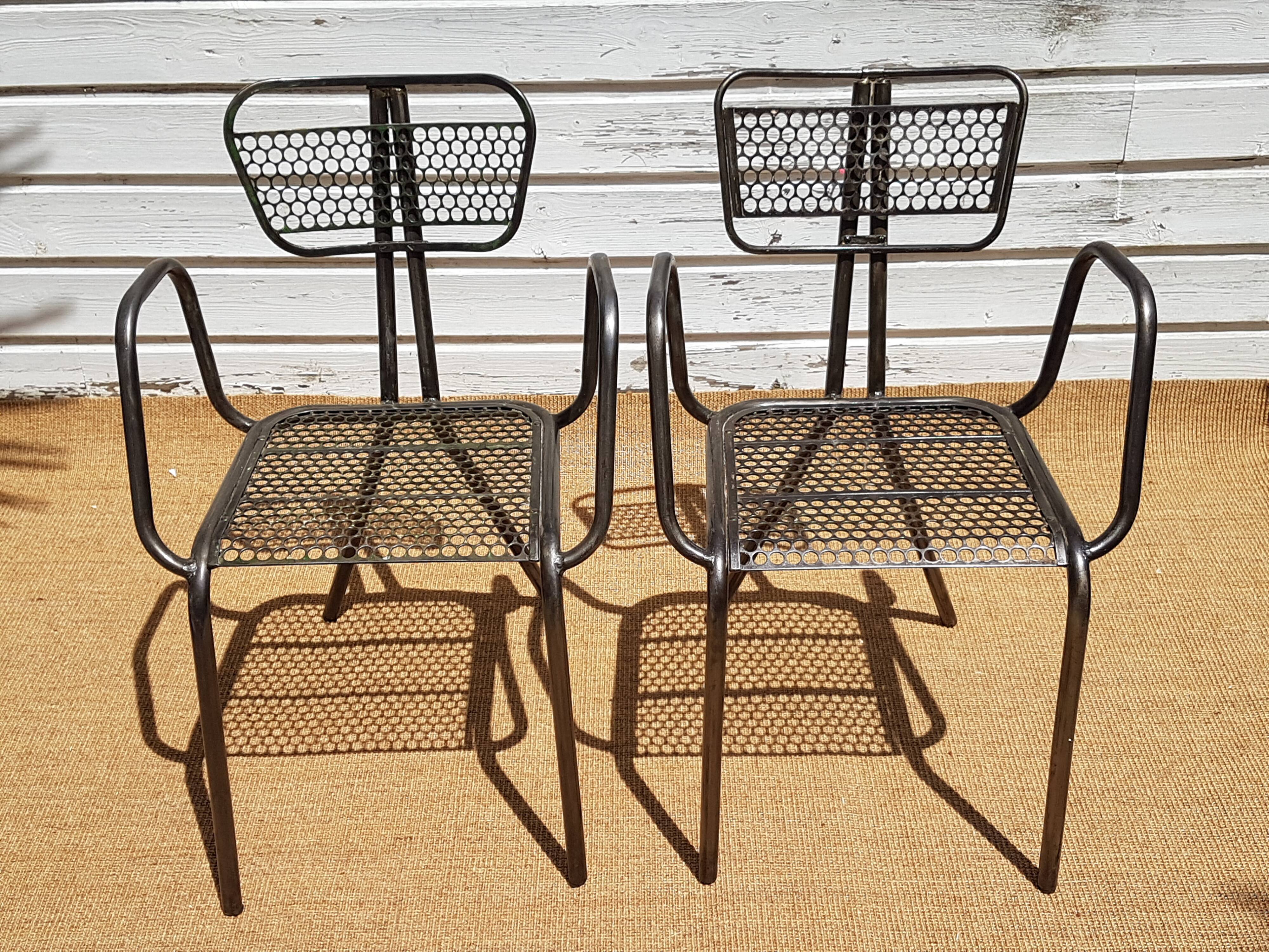 Set of two armchairs by René Malaval 1950