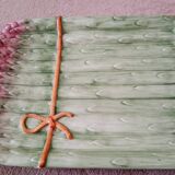 Plat à asperges en barbotine