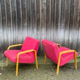 Armchairs by Joseph-André Motte, model 740, Steiner edition, circa 1958.