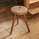Handmade solid wood tripod stool