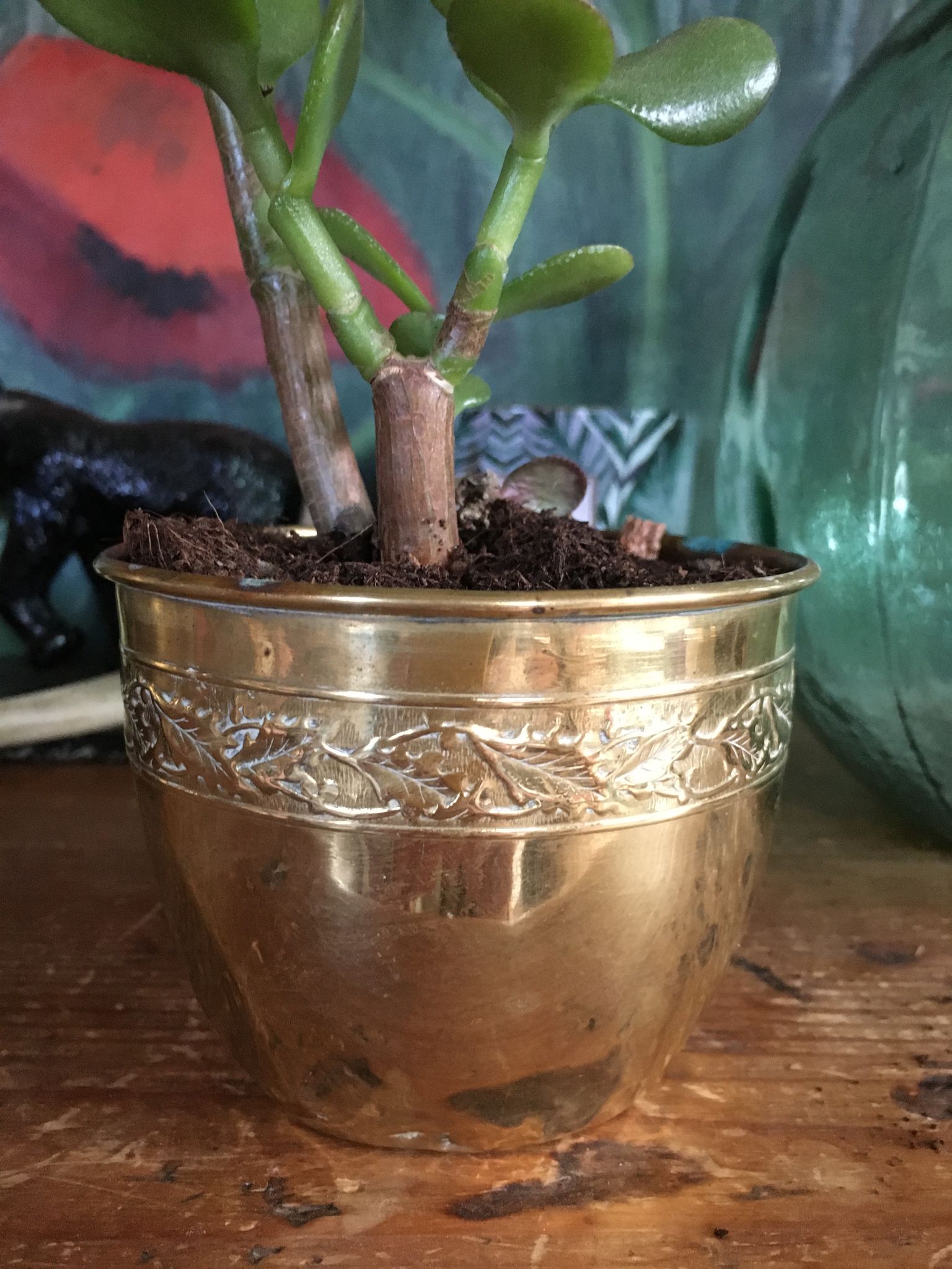 Cache pot en cuivre