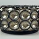 60s 70s ceiling lamp Glashütte Limburg Germany Plafoniere glass & metal