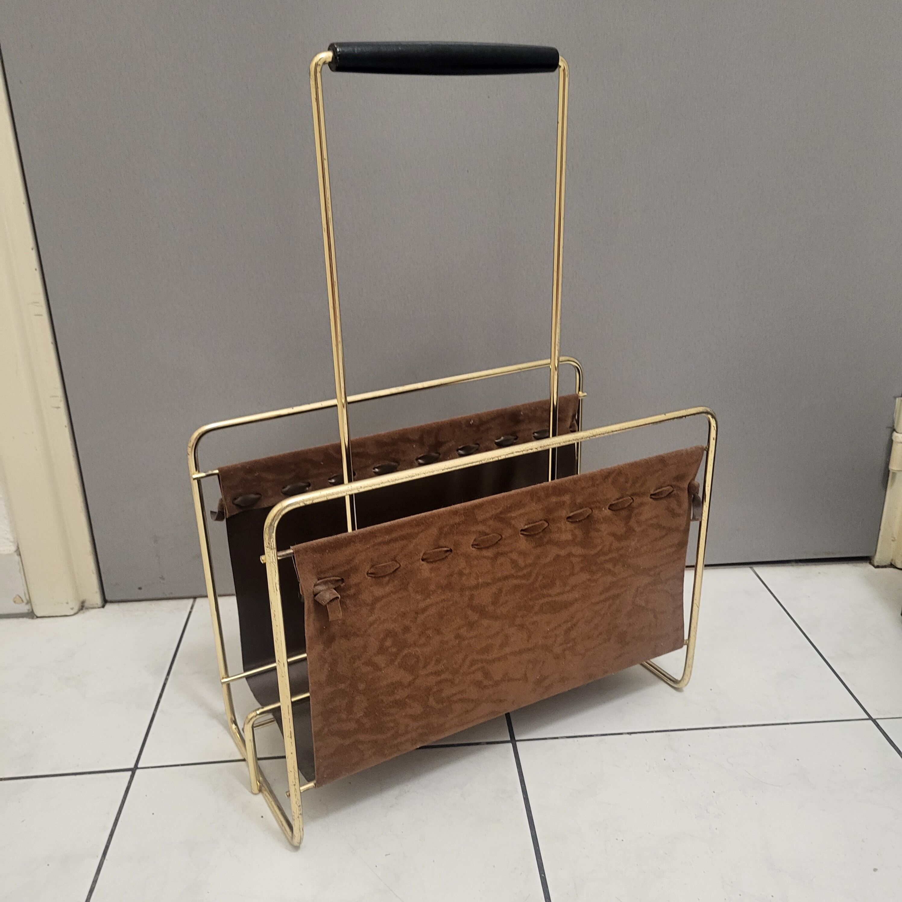 Magazine rack, newspapers, Voss, Germany, 1960s, 70s