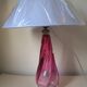 Lampe en cristal Val Saint Lambert ( Belgique c,1980 )