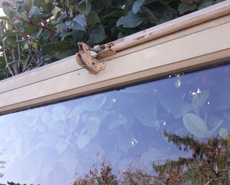 Wooden canopy 3 windows with bellows and abbatant