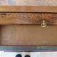 Antique oak burr chest of drawers - 4 drawers - marquetry inlay from the early 21st century