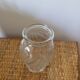 Small molded glass bulb vase