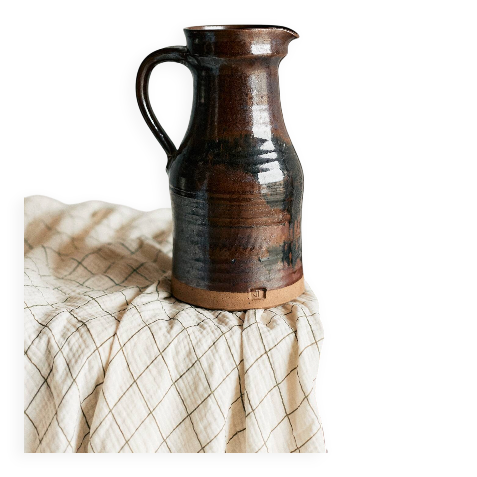 Chocolate jug / vase in stoneware