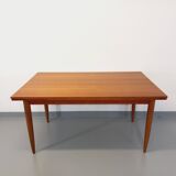 Vintage Scandinavian style dining table from the 50s and 60s in teak with extensions