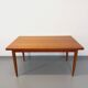 Table à manger style scandinave vintage des années 50 60 en teck avec rallonges