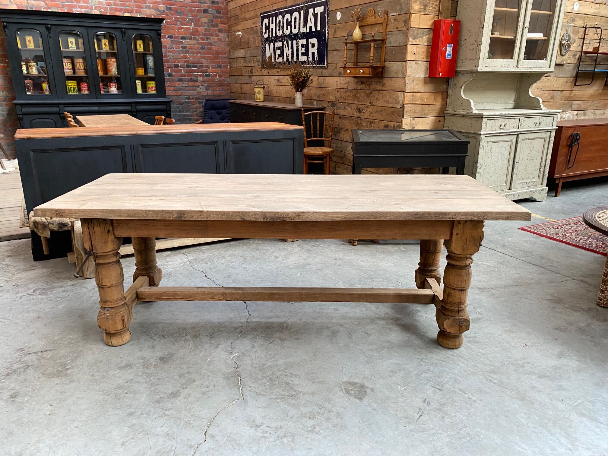 Oak farmhouse table