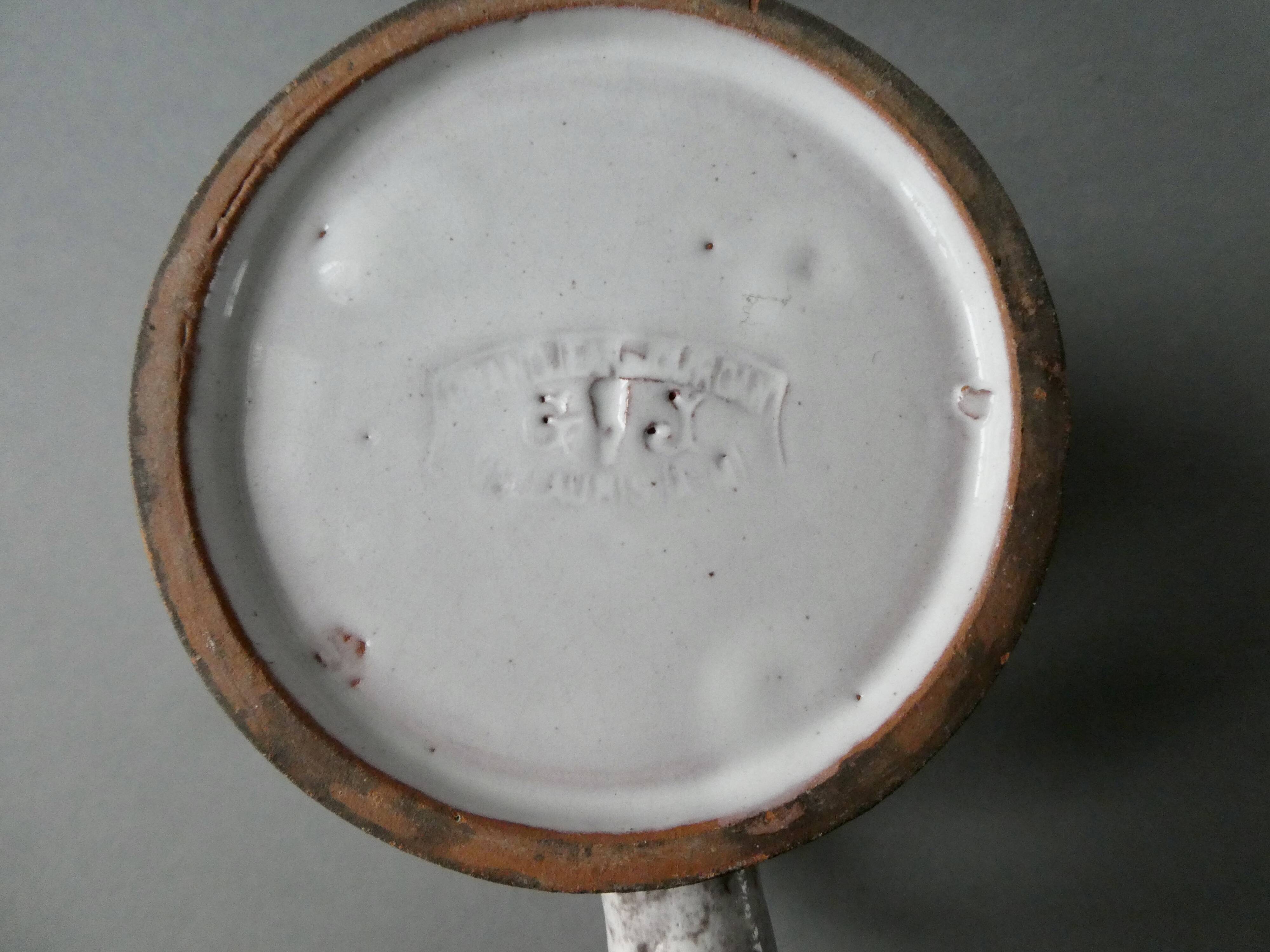 6 ceramic mugs signed Grandjean Jourdan, Vallauris