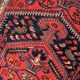 Handmade vintage Persian Hamadan rug 137cm x 194cm, 1960s