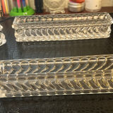 Baccarat signed modular centrepiece in solid crystal.