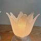 Vintage tulip glass flower lamp