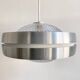 Vintage RAAK hanging lamp B-1044, aluminium and glass shade
