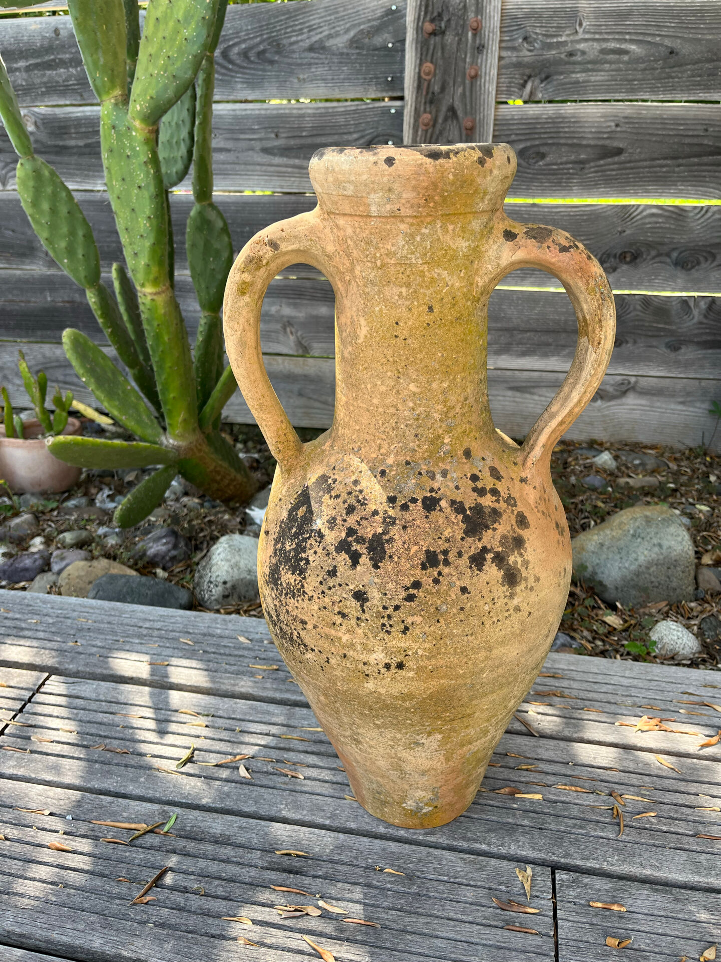 Large pottery amphora from the 19th century.