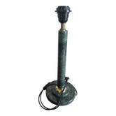 Pied de lampe en marbre vert