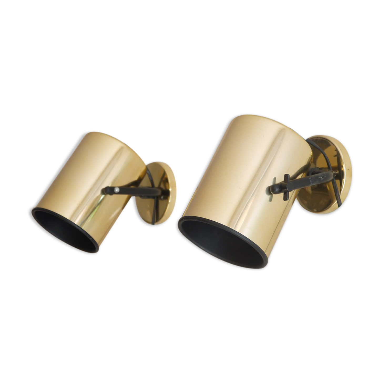 Pair of Scandinavian vintage wall lamps 1970