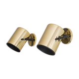 Pair of Scandinavian vintage wall lamps 1970