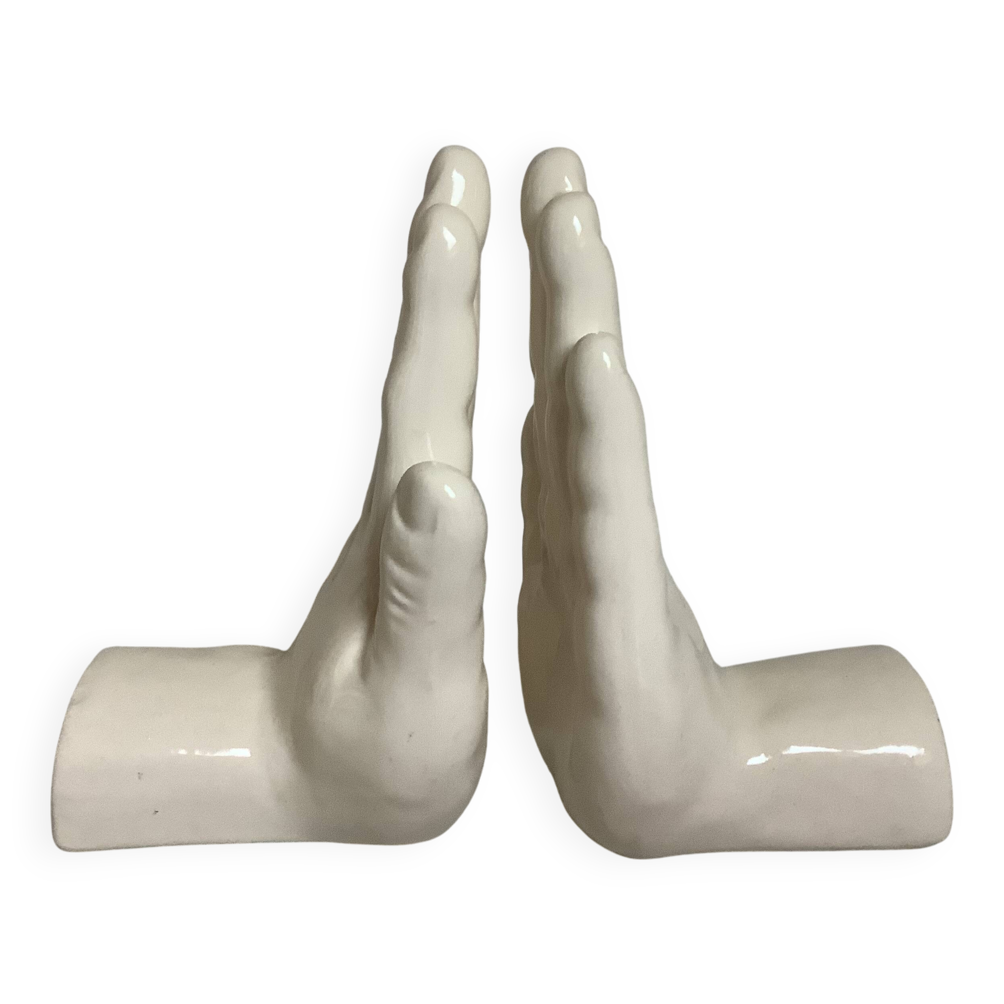 Pair of hand bookends