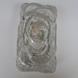 ERCO thick glass wall lamp from the 70s