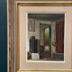 Original Swedish Oil on Canvas – 'Kitchen II' by Osvald Rasmussen – Signed – Vintage and Framed – 41 × 37 cm (16.1" × 14.6")