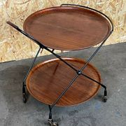 60s 70s teak serving trolley Jie Gantofta String Serving Trolley Sweden 60s