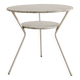 Vintage French Mid Century Round Console Table in White Metal, 1950s