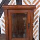 Chevet vitrine bois verre