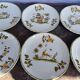6 dessert plates, 18th century.