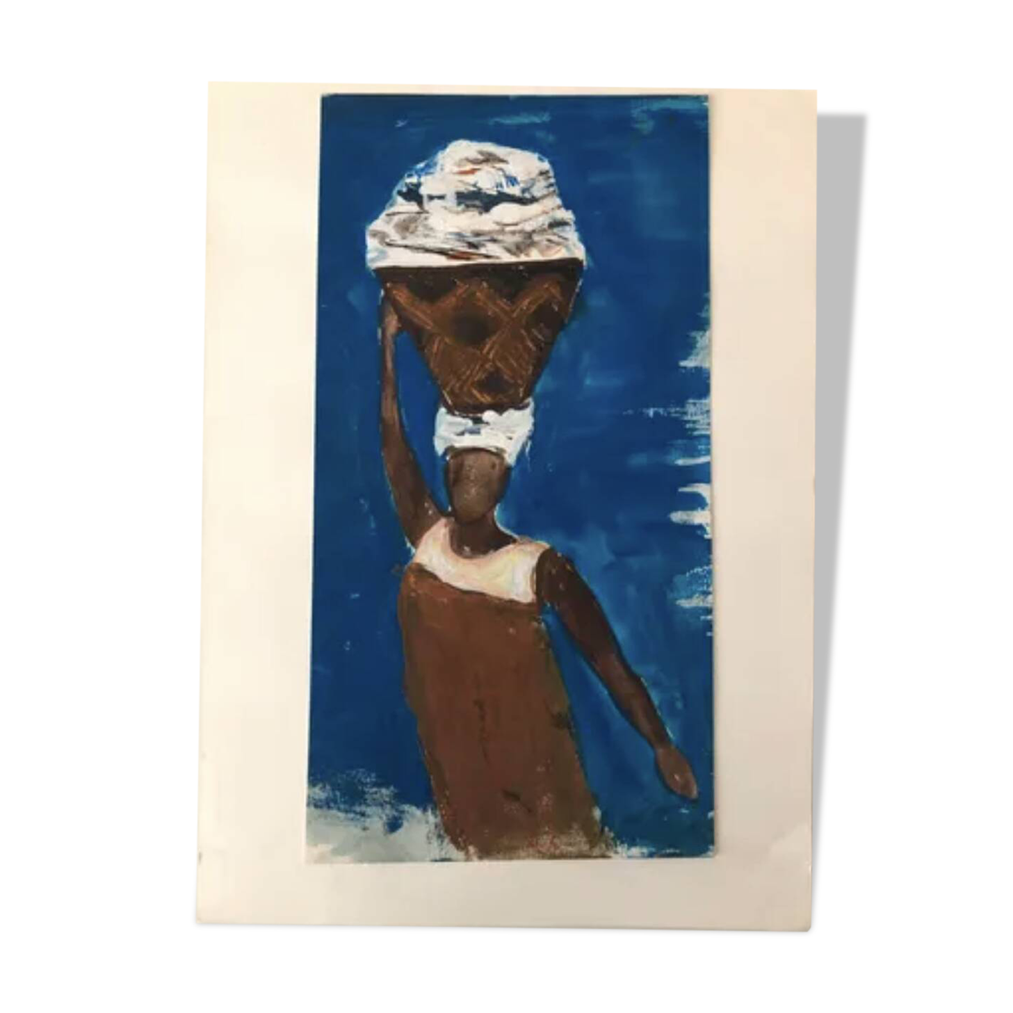 Illustration Woman with basket