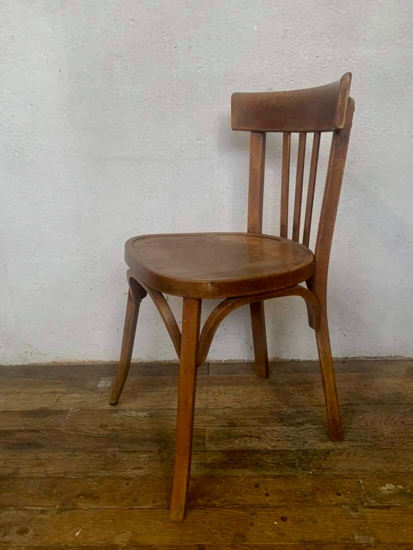 Series of 6 old chairs bistrot bar vintage restaurant BAUMANN